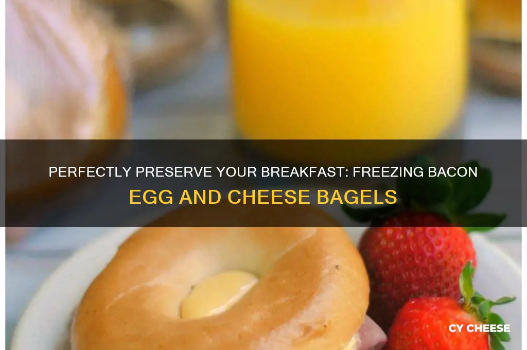 how to freeze bacon egg and cheese bagels