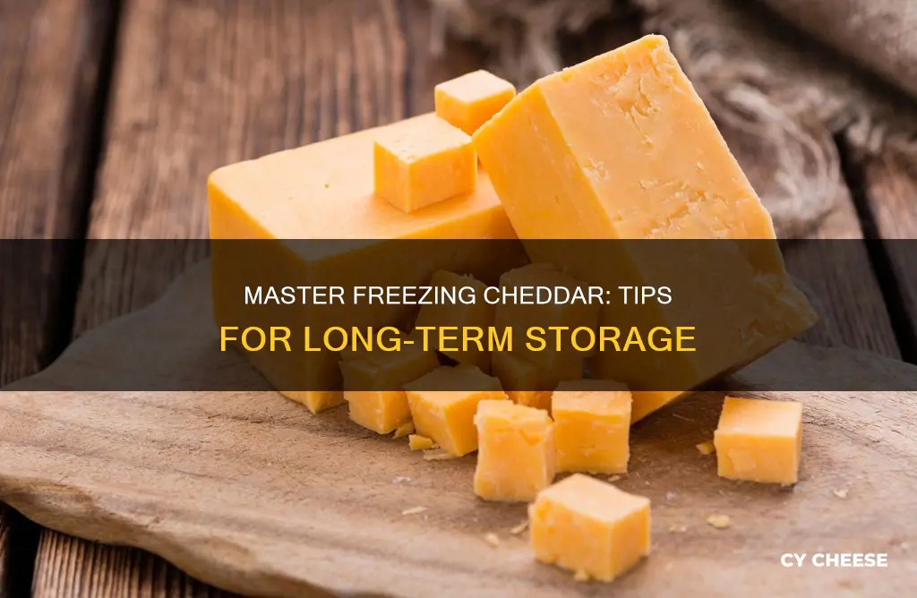 how to freeze block cheddar cheese