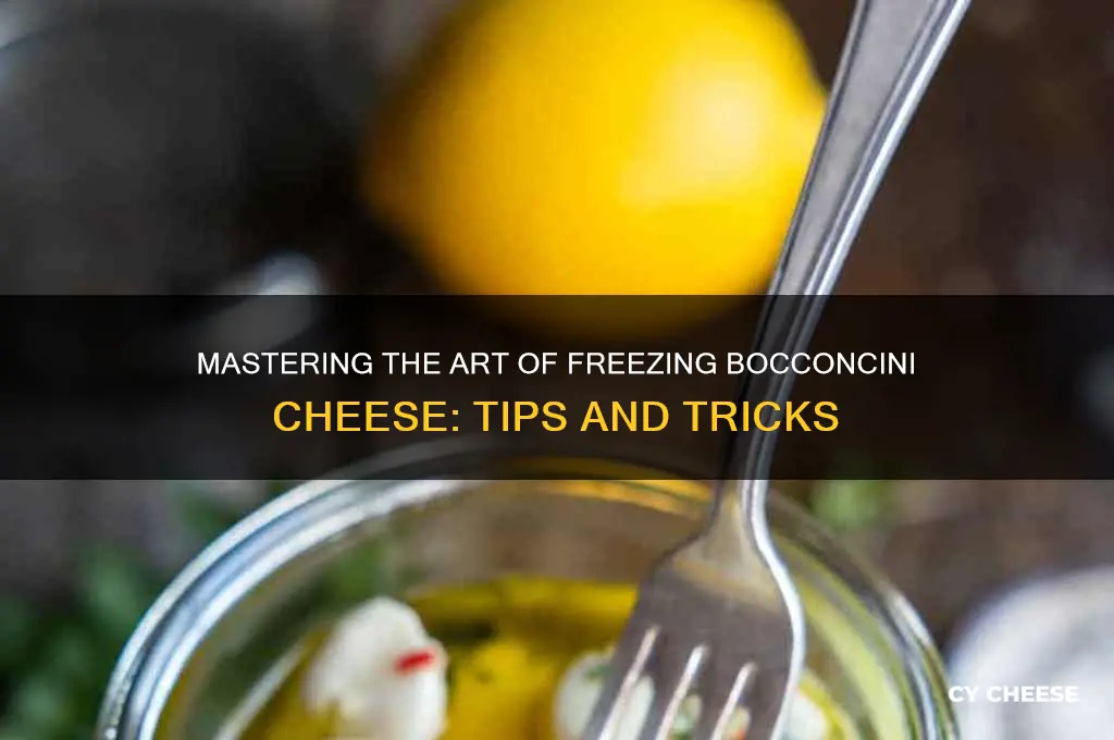 how to freeze bocconcini cheese