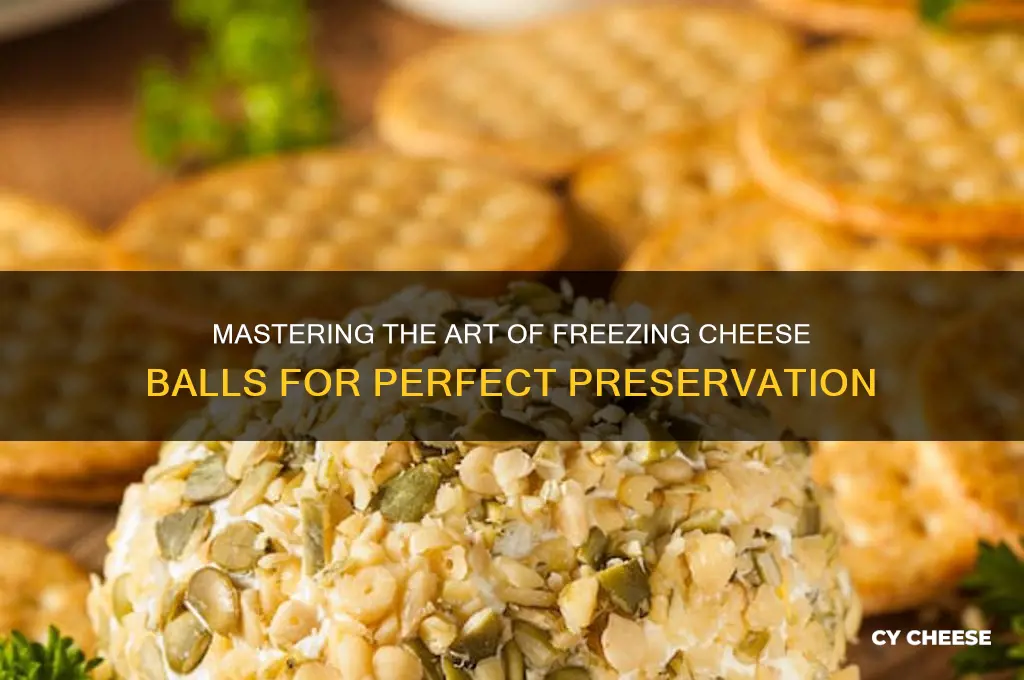 how to freeze cheese ball