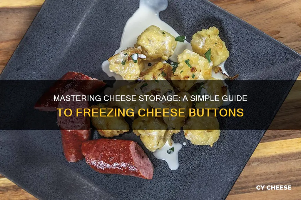 how to freeze cheese buttons