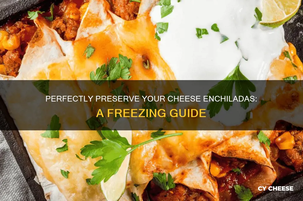 how to freeze cheese enchiladas