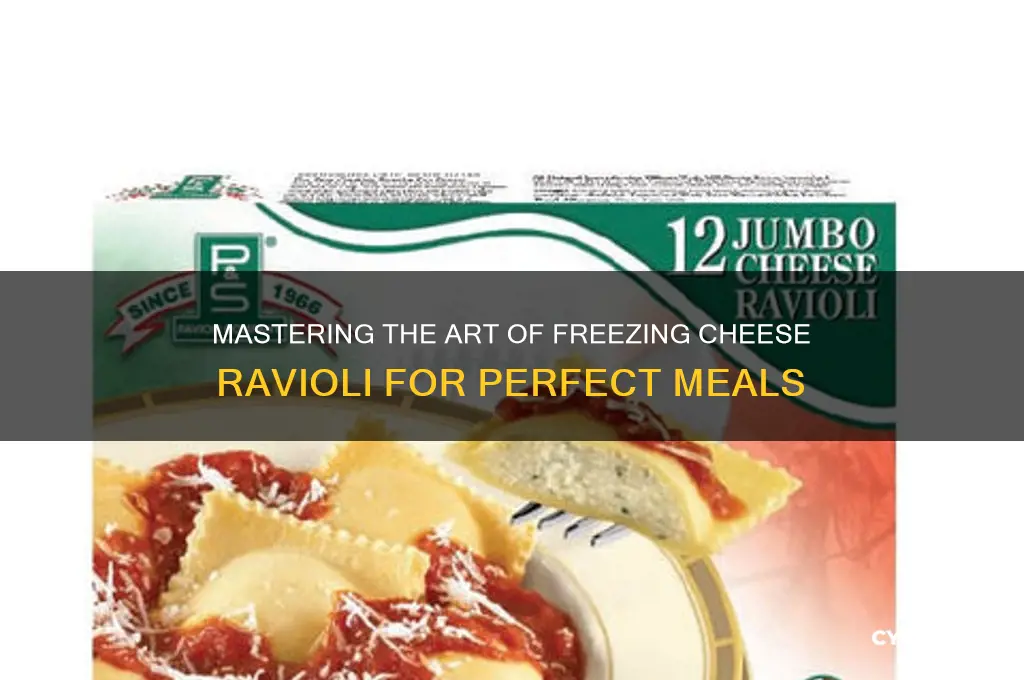 how to freeze cheese ravioli