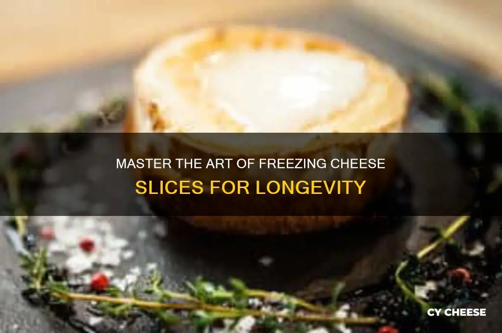 how to freeze cheese slices