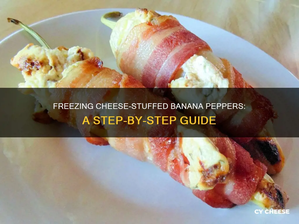 how to freeze cooked cheese stuffed banana pepper