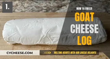 Master the Art of Freezing Goat Cheese Logs: Tips and Tricks