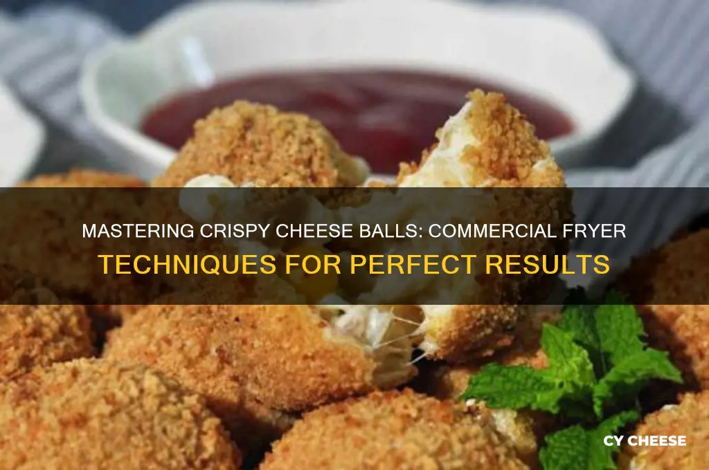 how to fry cheese balls in a commercial fryer
