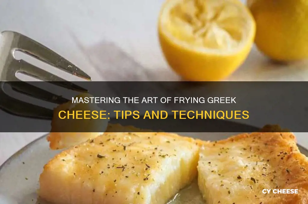 how to fry greek cheese