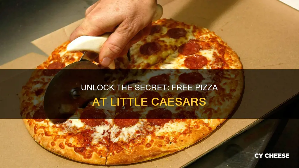 how to get a free cheese pizza from little caesars