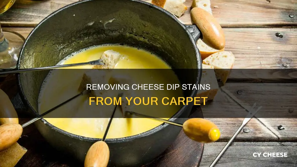 how to get cheese dip out of carpet