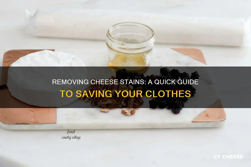 how to get cheese fat out of clothes