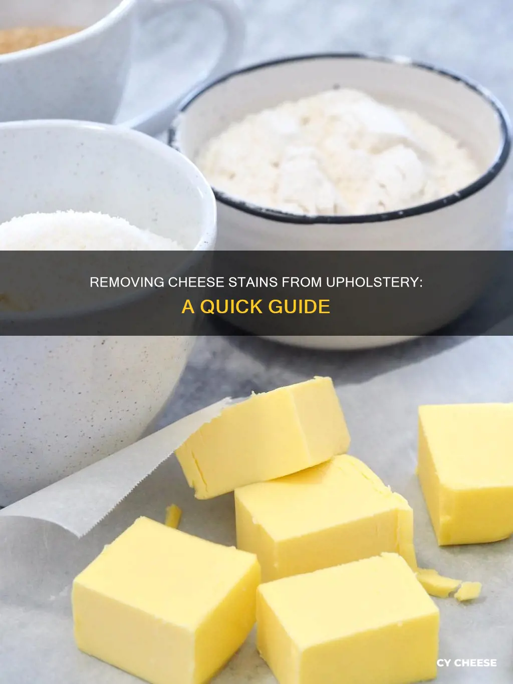 how to get cheese out of upholstery