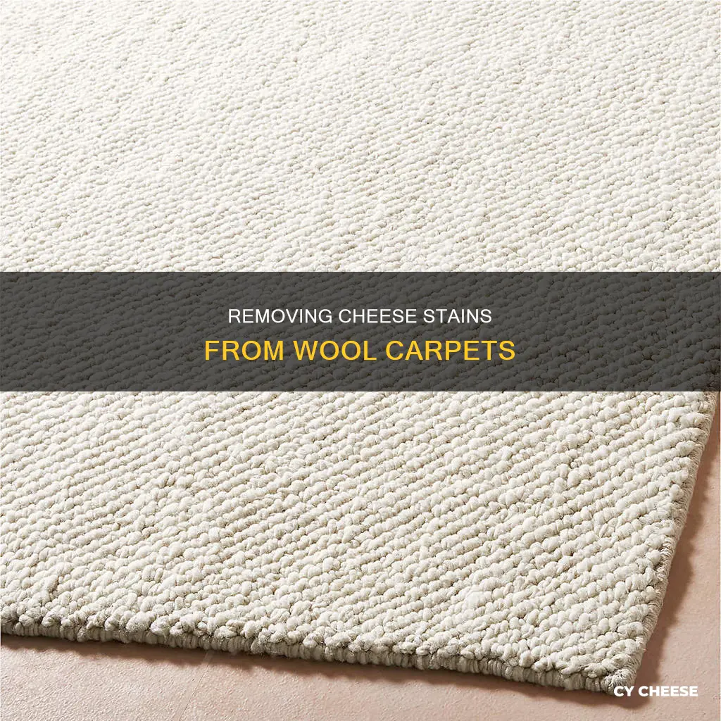 how to get cheese out of wool carpet