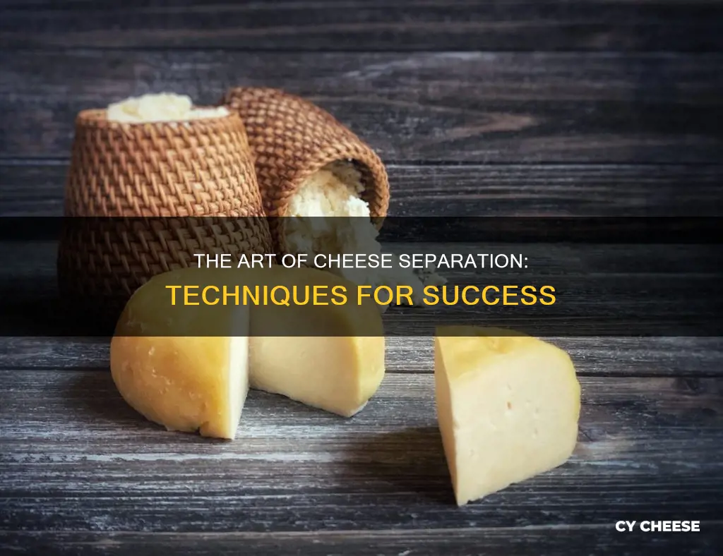 how to get cheese to seperate