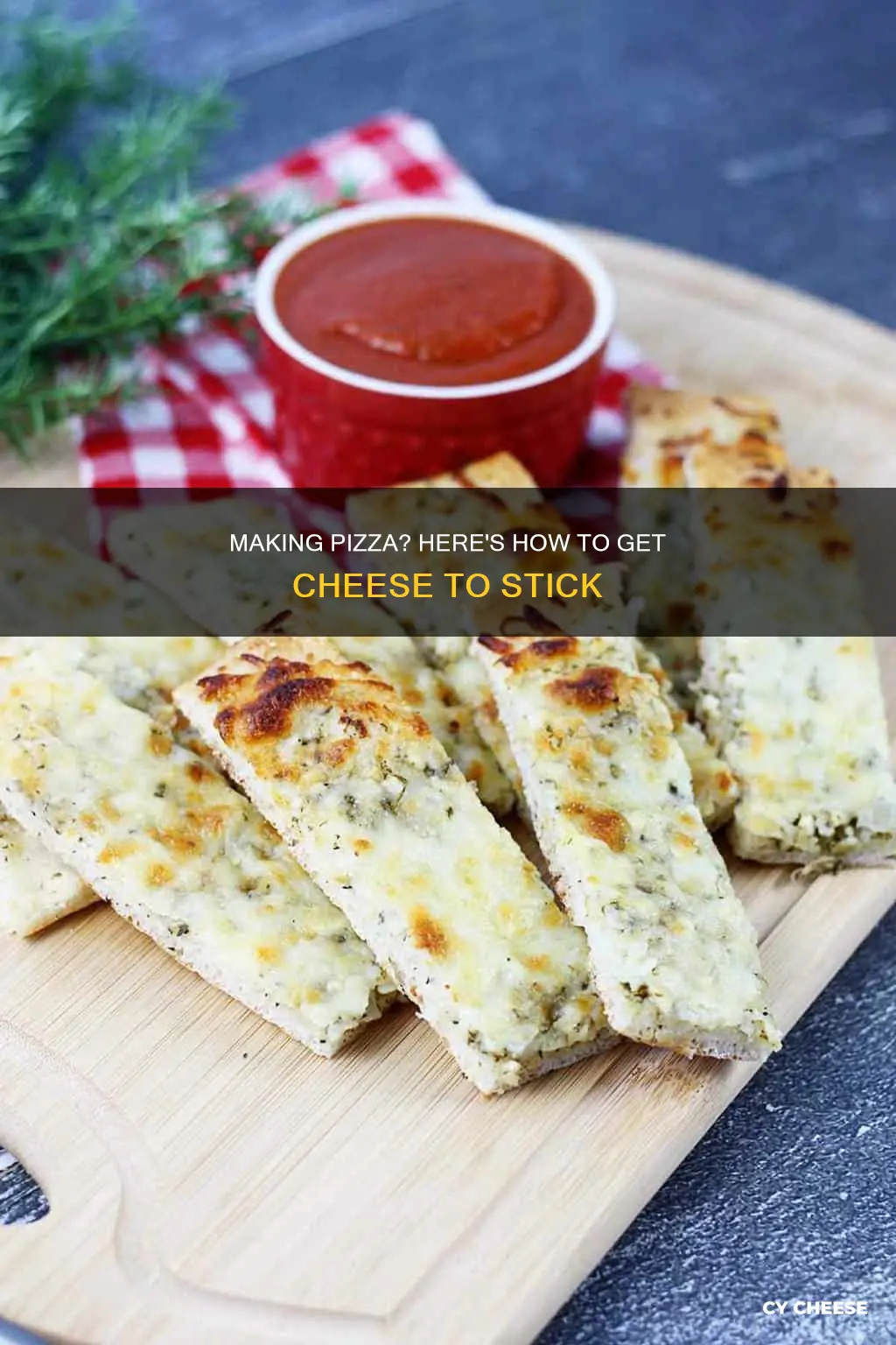 how to get cheese to stick to pizza