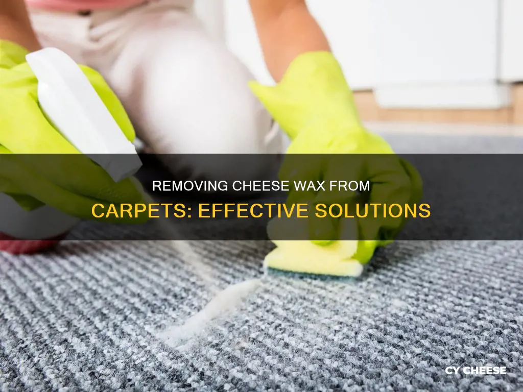 how to get cheese wax out of carpet