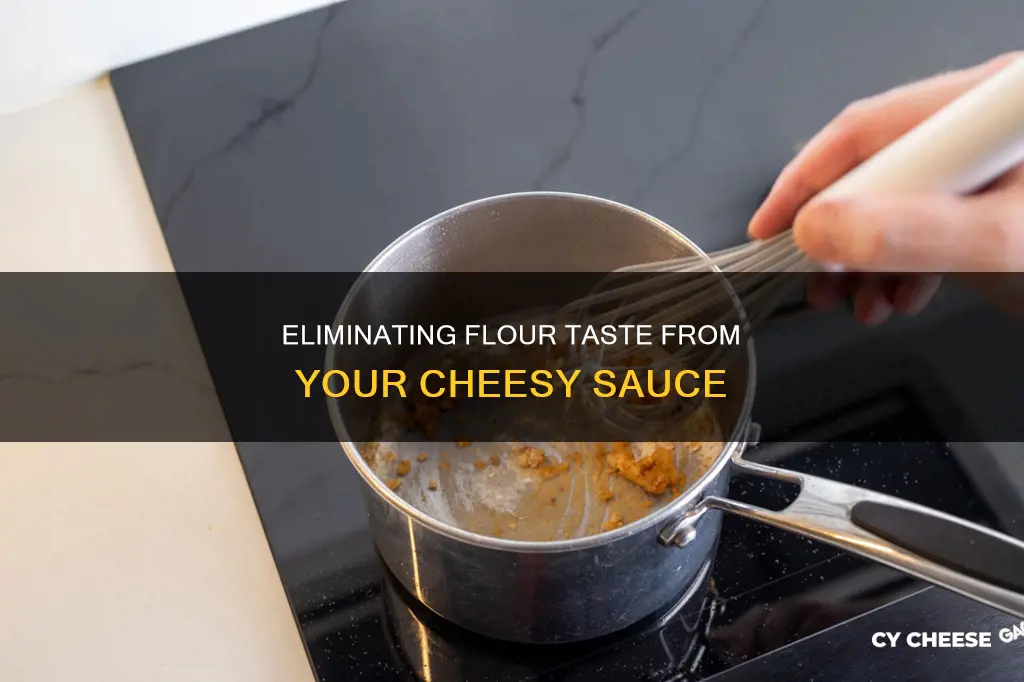 how to get flour taste out of cheese sauce
