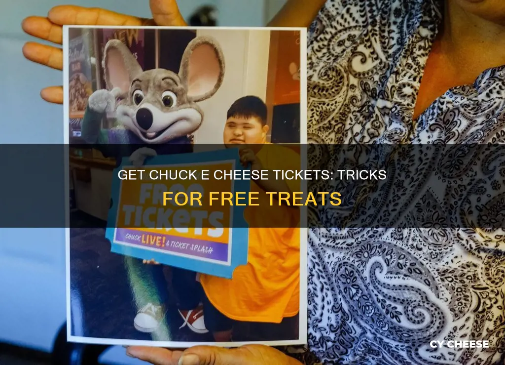 how to get free chuck e cheese tickets