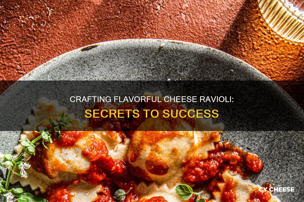 how to get good flavor in cheese ravioli