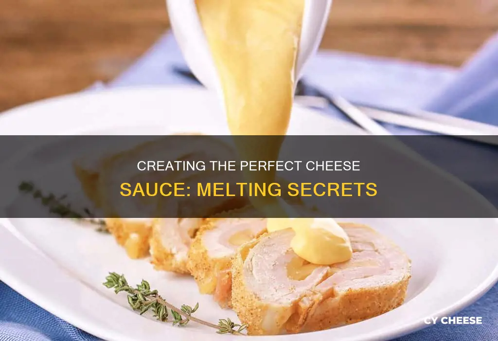 how to get melted cheese to dissipate in cheese sauce