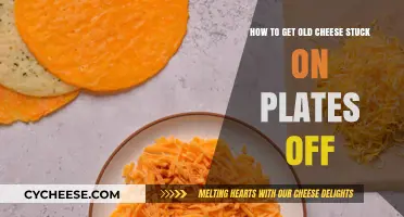 Removing Stubborn, Cheesy Messes from Plates