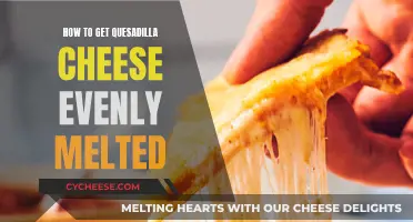 The Perfect Quesadilla: Melting Cheese Evenly