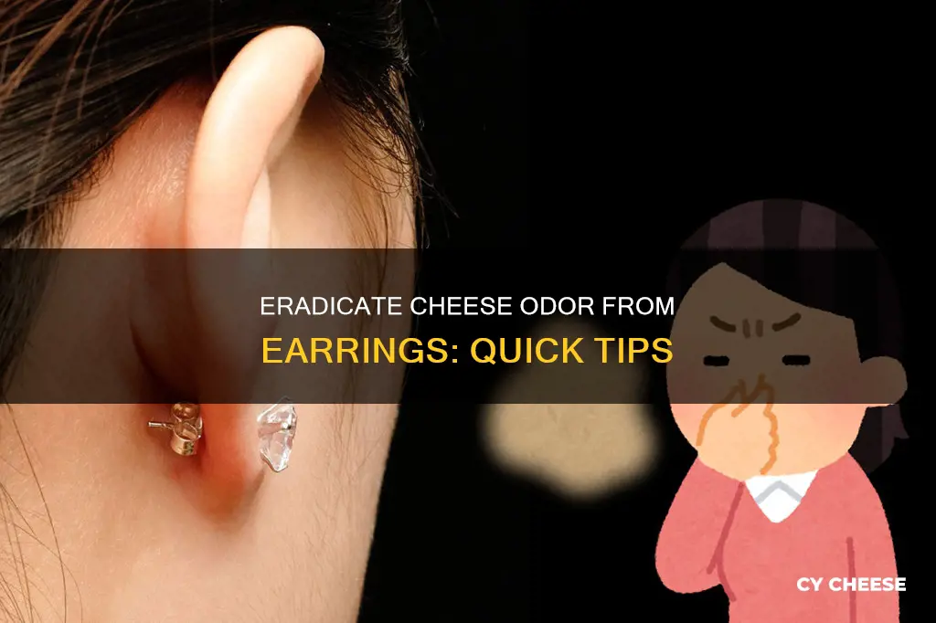 how to get rid of cheese smell from earrings