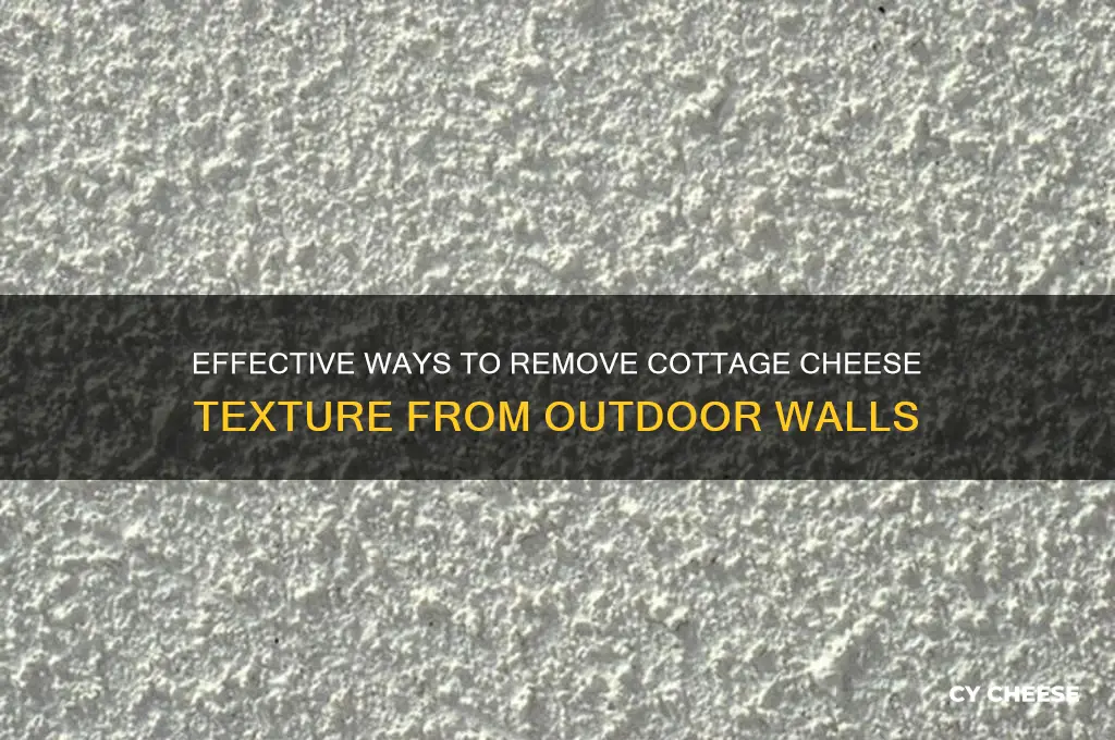 how to get rid of cottage cheese outdoor wall