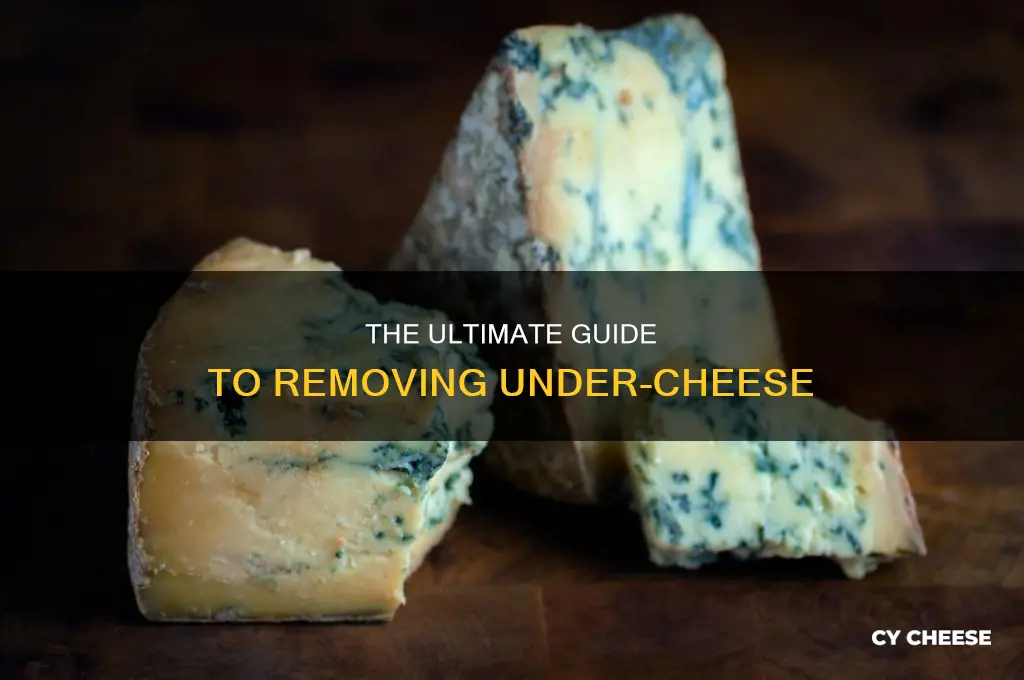 how to get rid of from under cheese