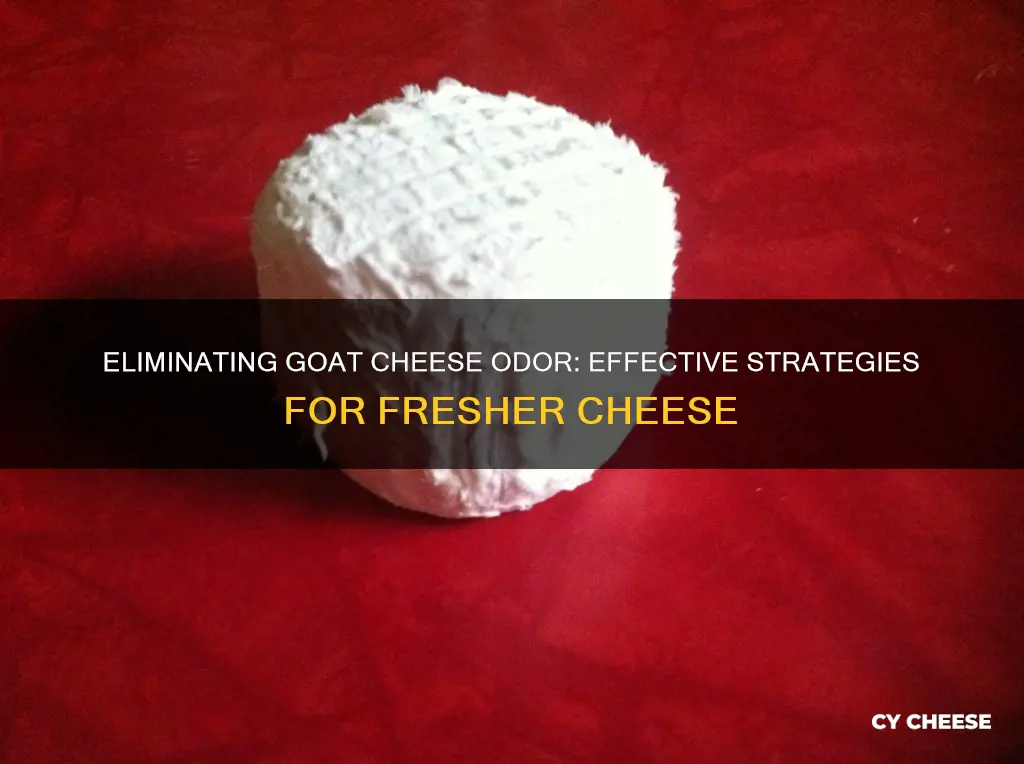 how to get rid of goat cheese smell