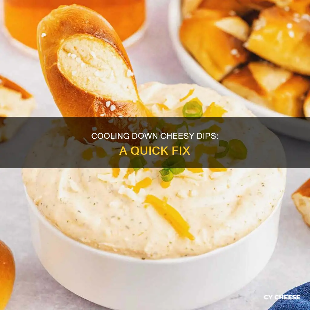 how to get rid of heat from hot cheese dip