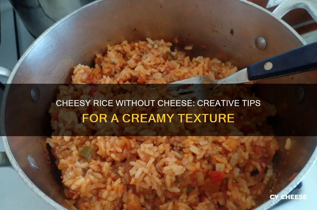 how to give rice a cheesy feel without cheese