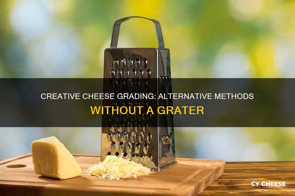 how to grade cheese without a cheese grater