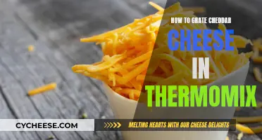 Grating Cheddar Cheese with Thermomix: Quick, Easy Steps