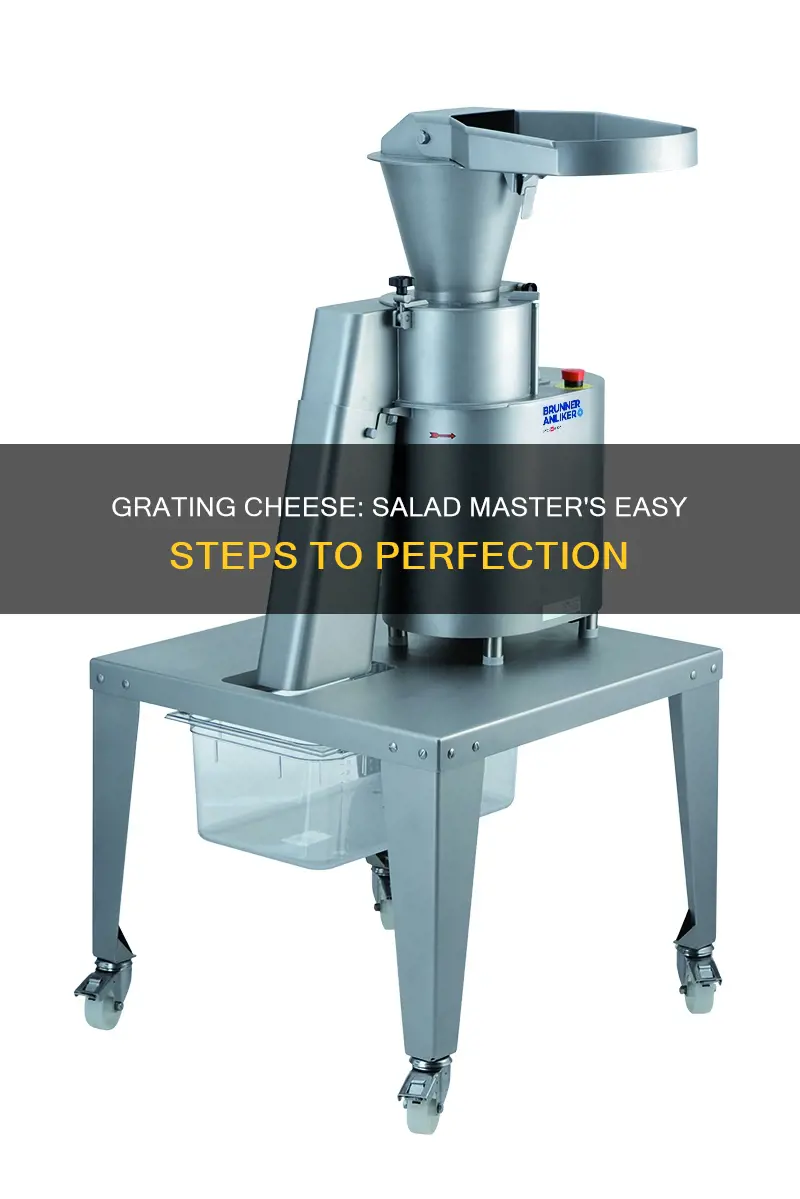 how to grate cheese using salad master