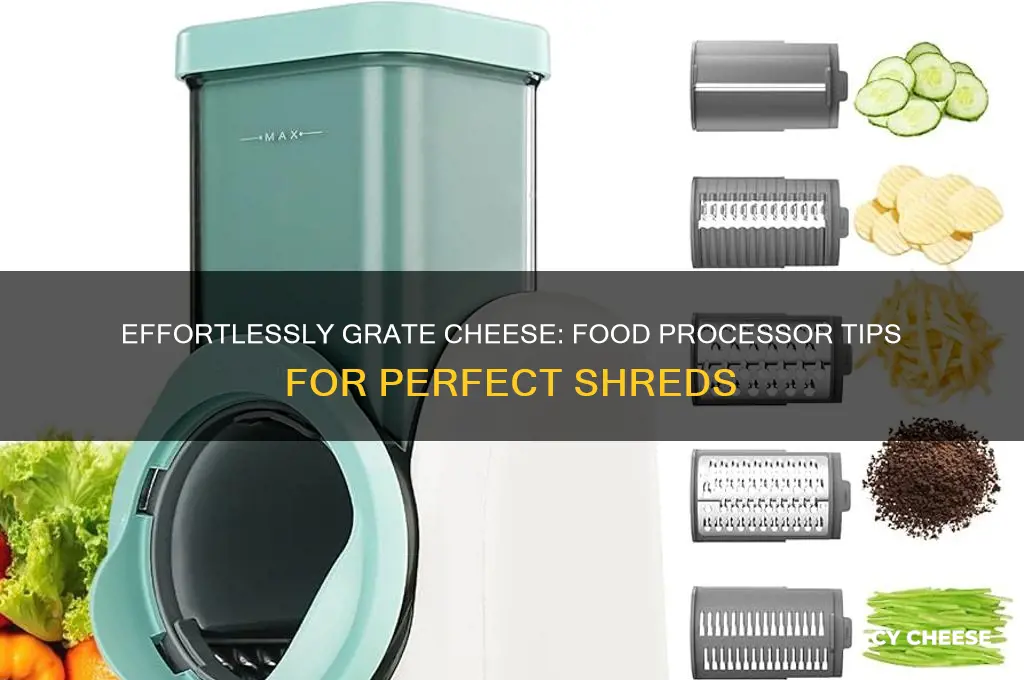 how to grate cheese with a food processor