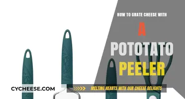 Effortlessly Grate Cheese Using a Potato Peeler: Quick Kitchen Hack