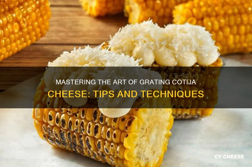 how to grate cotija cheese