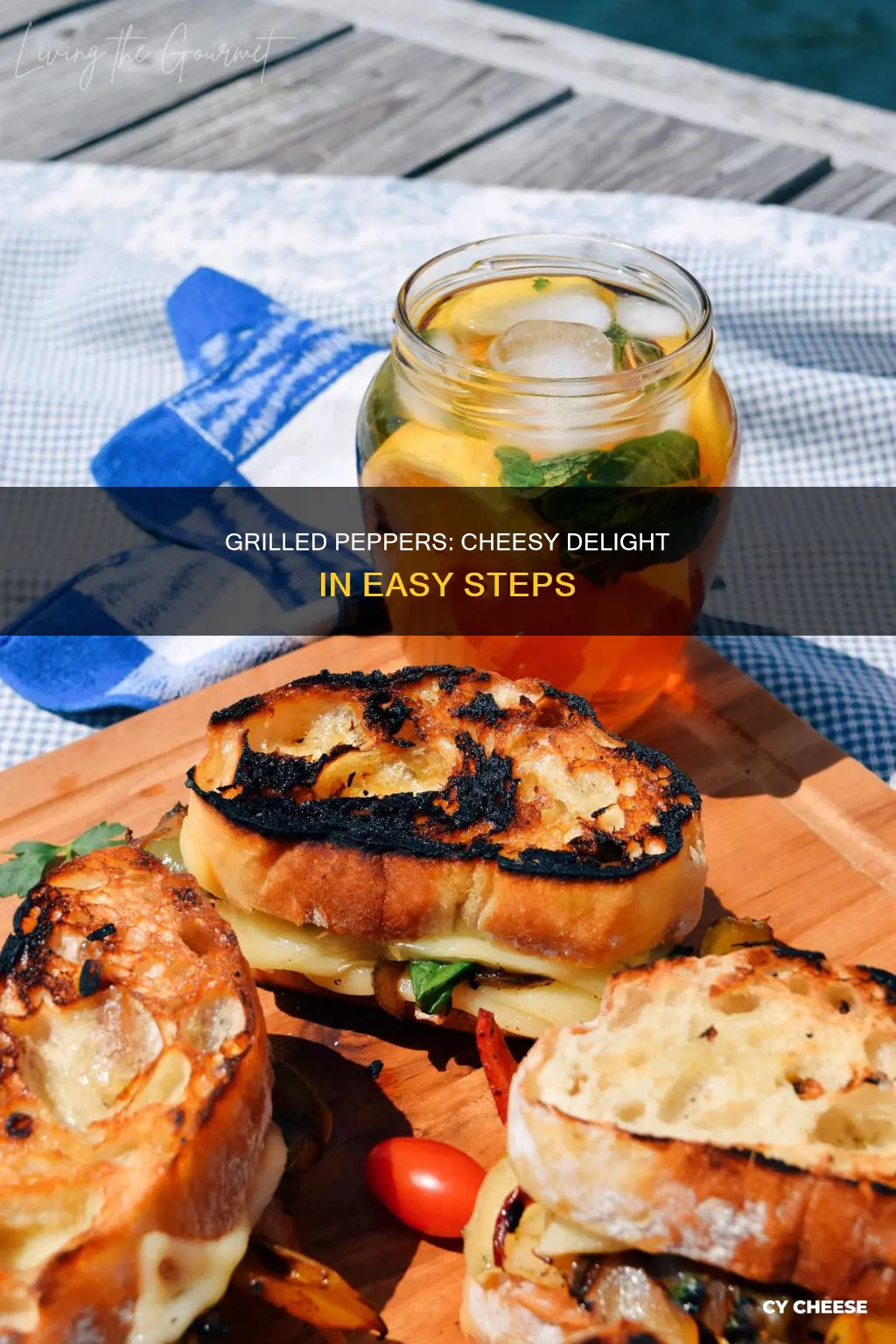 how to grilled peppers with cheese