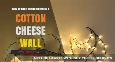 Hanging String Lights on a Cotton Cheese Wall: A Creative Guide