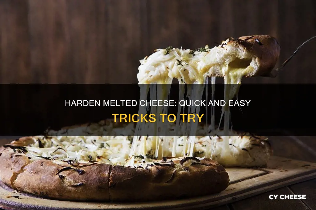 how to harden melted cheese