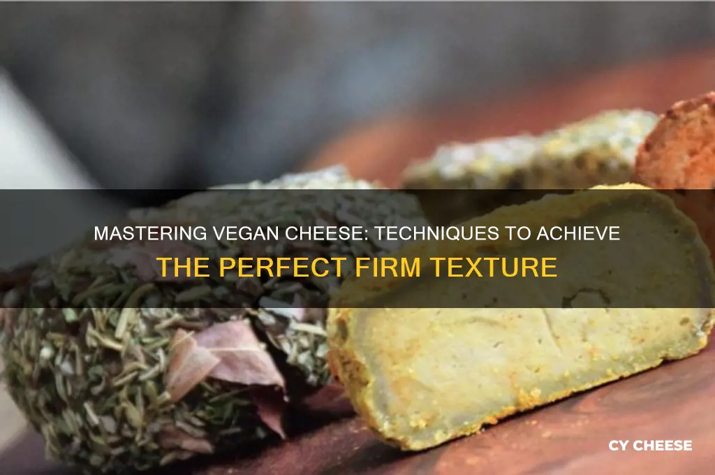 how to harden vegan cheese