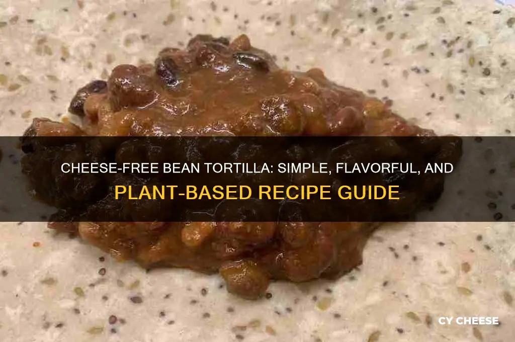 how to have a bean tortilla without cheese