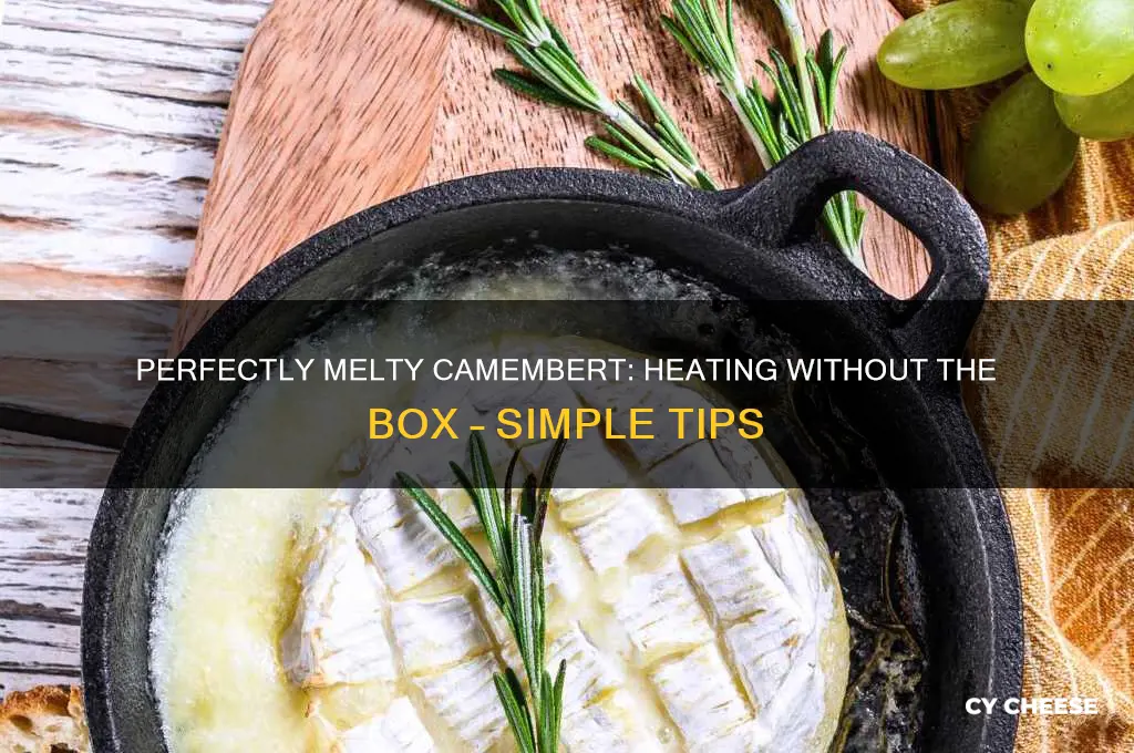 how to heat camembert cheese without a box