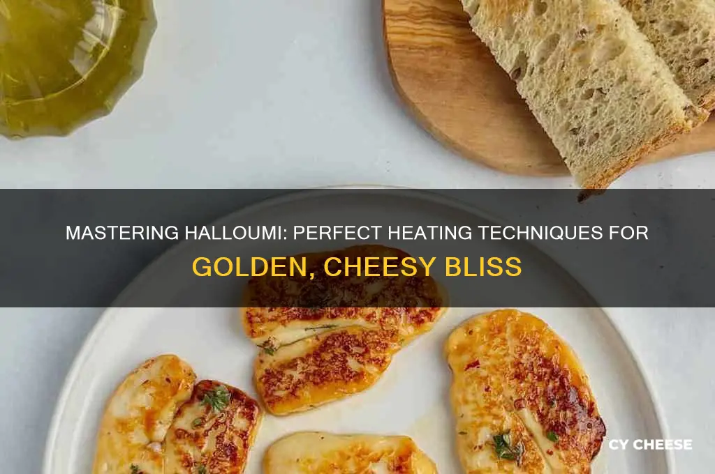 how to heat halloumi cheese