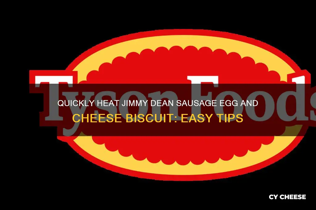 how to heat jimmy dean sausage egg and cheese biscuit