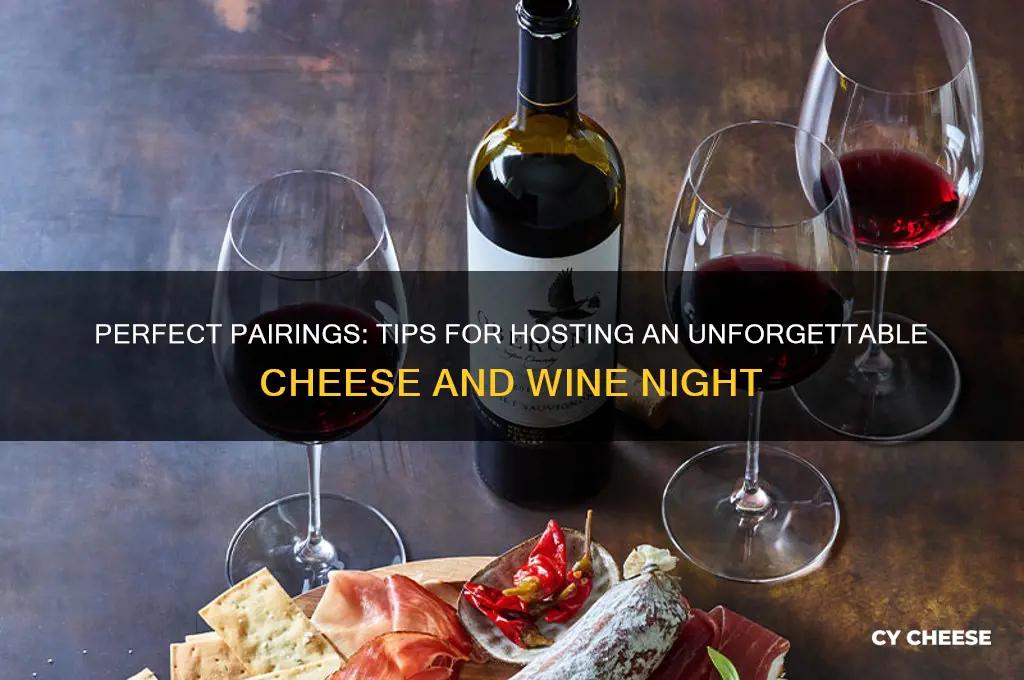 how to host a cheese and wine night