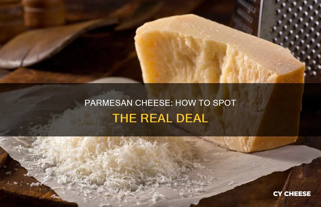 how to identify parmesan cheese