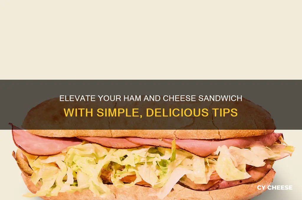 how to improve a ham and cheese sandwich