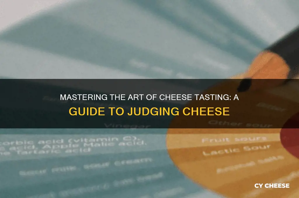how to judge cheese